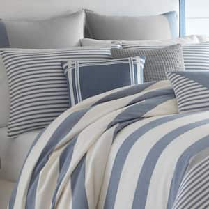 Fairwater Blue Striped Duvet Cover Set