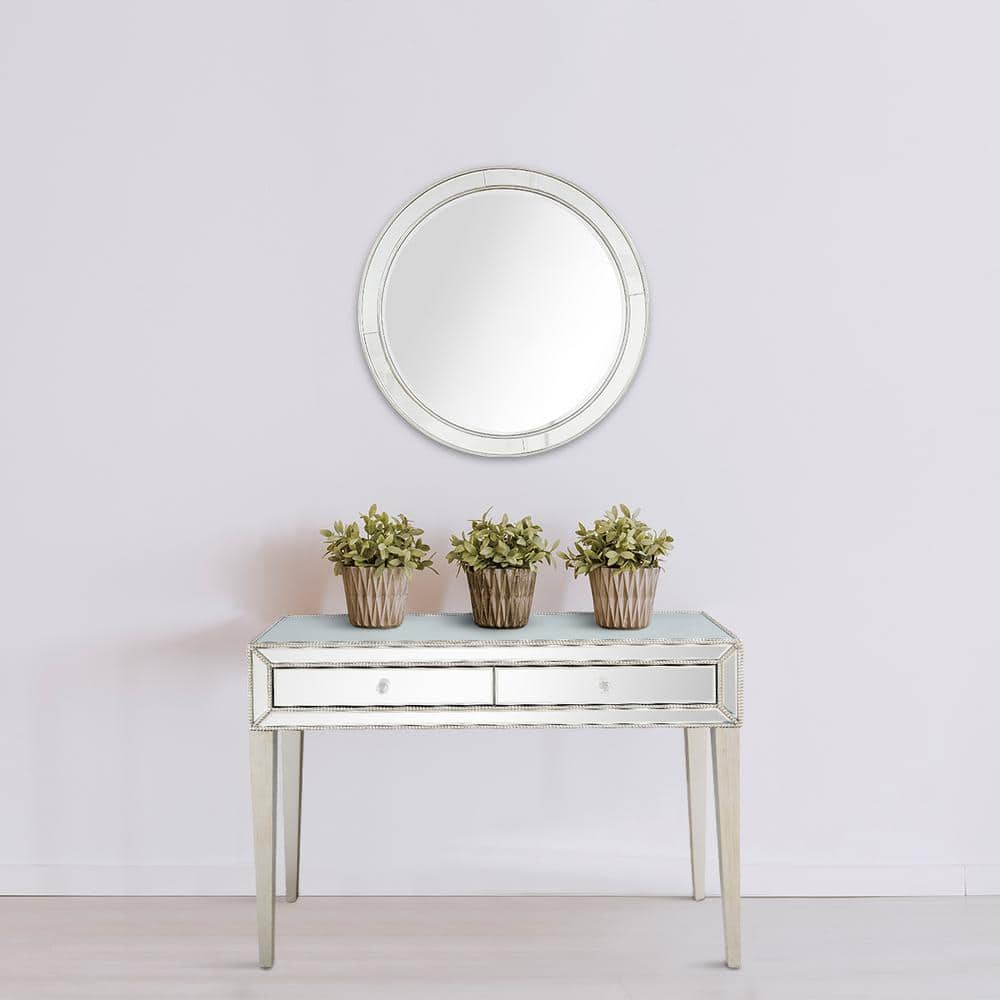 Alice Mirrored Glass Console Table with Storage