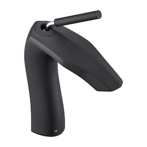 Single Handle Lavatory Basin Sink Faucet in Matte Black