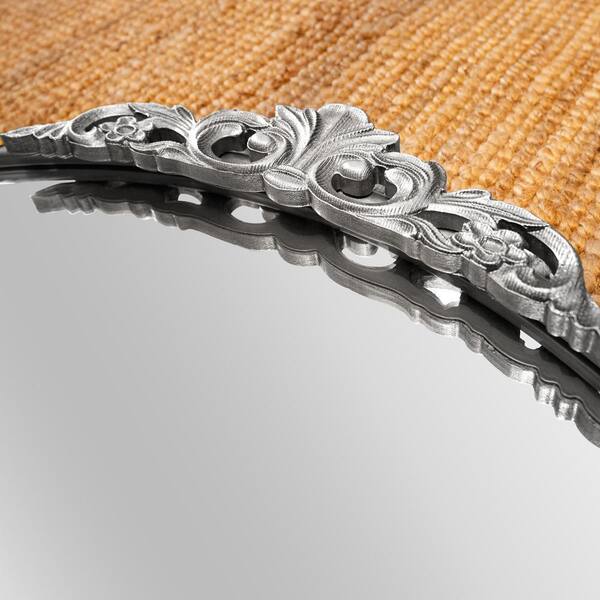 Sxiawe 30 in. W x 32 in. H Baroque Style Round Antique