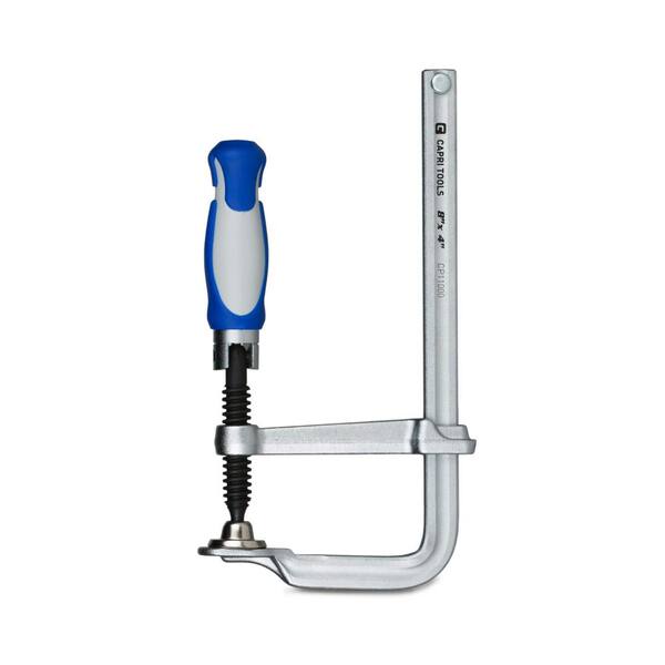 Capri Tools 8 in. All Steel Bar Clamp with Foldable Ergonomic Handle and 4 in. Throat Depth (2-Pack)