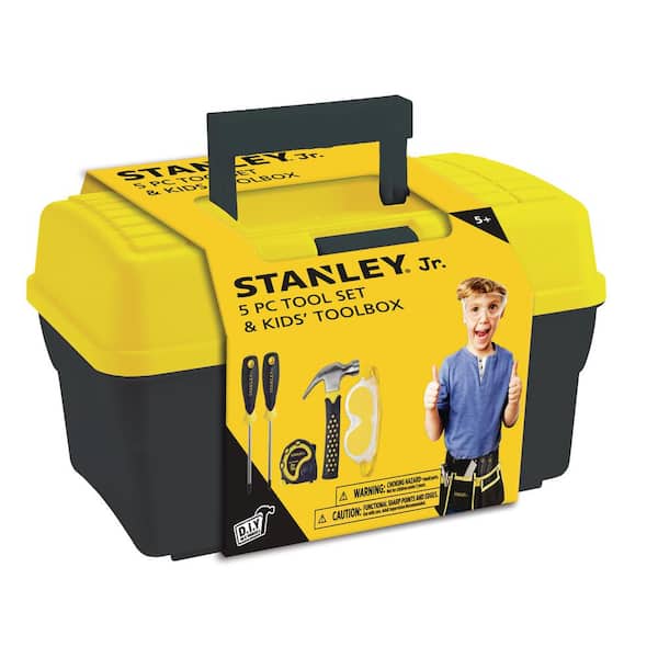 Stanley Jr Toolbox with 5-Piece Tool Set (Tool Belt Not Included)
