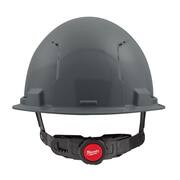 BOLT Gray Type 1 Class C Front Brim Vented Hard Hat with 6-Point Ratcheting Suspension (10-Pack)