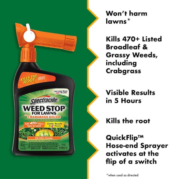 Spectracide Weed Stop Weed Killer RTS Hose-End Concentrate 32 oz