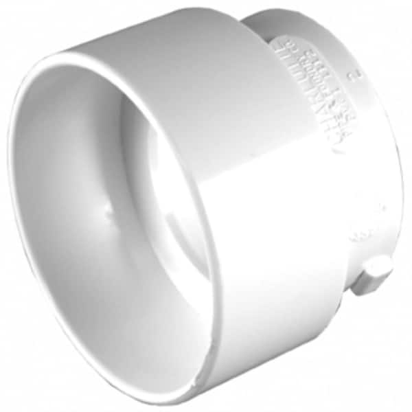 Charlotte Pipe 4 in. x 3 in. DWV Spigot x Hub Bushing Fitting