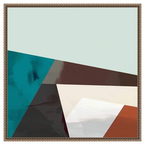 Amanti Art Block Detail I by Sisa Jasper 1 Piece Floater Frame Canvas Giclee Abstract Art Print 22 in. x 22 in.