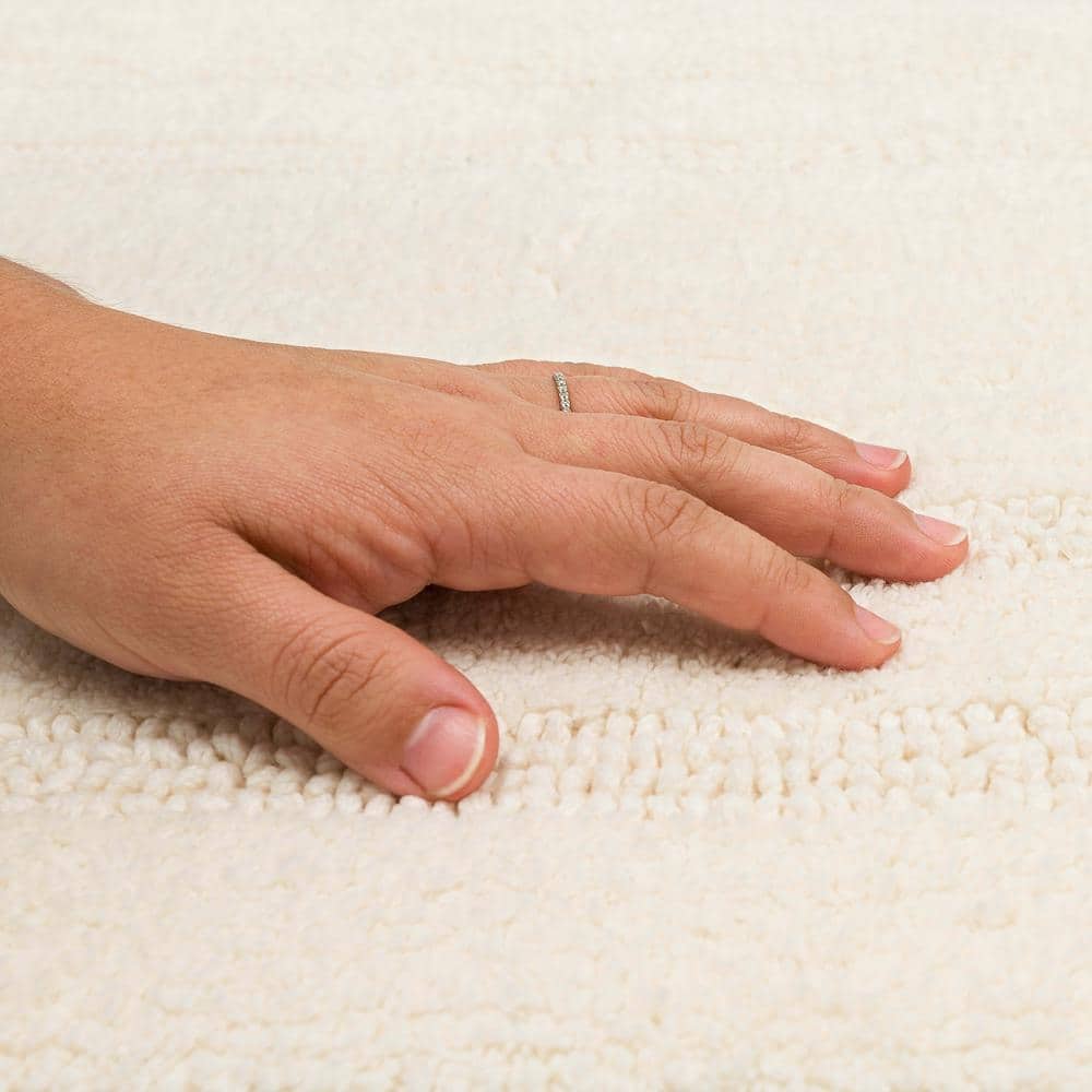 Reversible Natural Cotton Bath Mat 1' 9" x 2' 10"