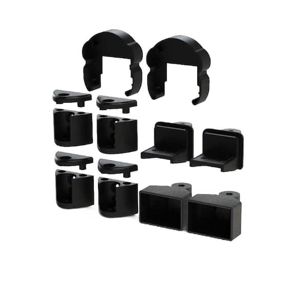 RDI Pellinore Satin Black Angle Bracket Kit 73019319 - The Home Depot