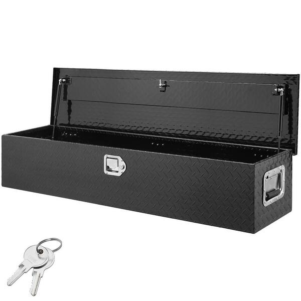 VEVOR Heavy Duty Aluminum Truck Bed Tool Box Diamond Plate Tool Box with Side Handle and Lock Keys Storage Tool Box Chest LCZXG48X15X155SH1V0 0920 The Home Depot
