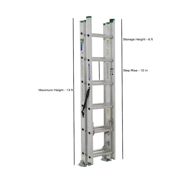 16-Ft. Extension Ladder, Aluminum, Type III, 200-Lb. Duty Rating