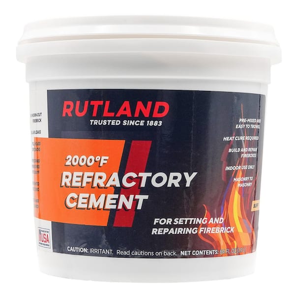 Rutland 64 fl. oz. Refractory Cement Tub