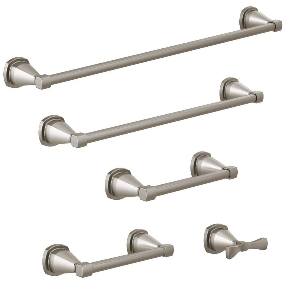 Modern Stainless Steel Wall Mounted 24-inch Single Towel Bar