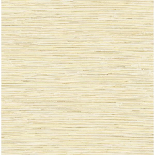 Seabrook Designs Silverton Faux Grasscloth Metallic Gold, Beige, & Off-White Paper Strippable Roll (Covers 56.05 sq. ft.)
