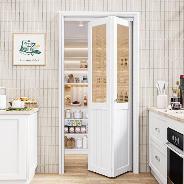 ARK DESIGN 30 in. x 80 in. Solid Core White Imitated Rattan