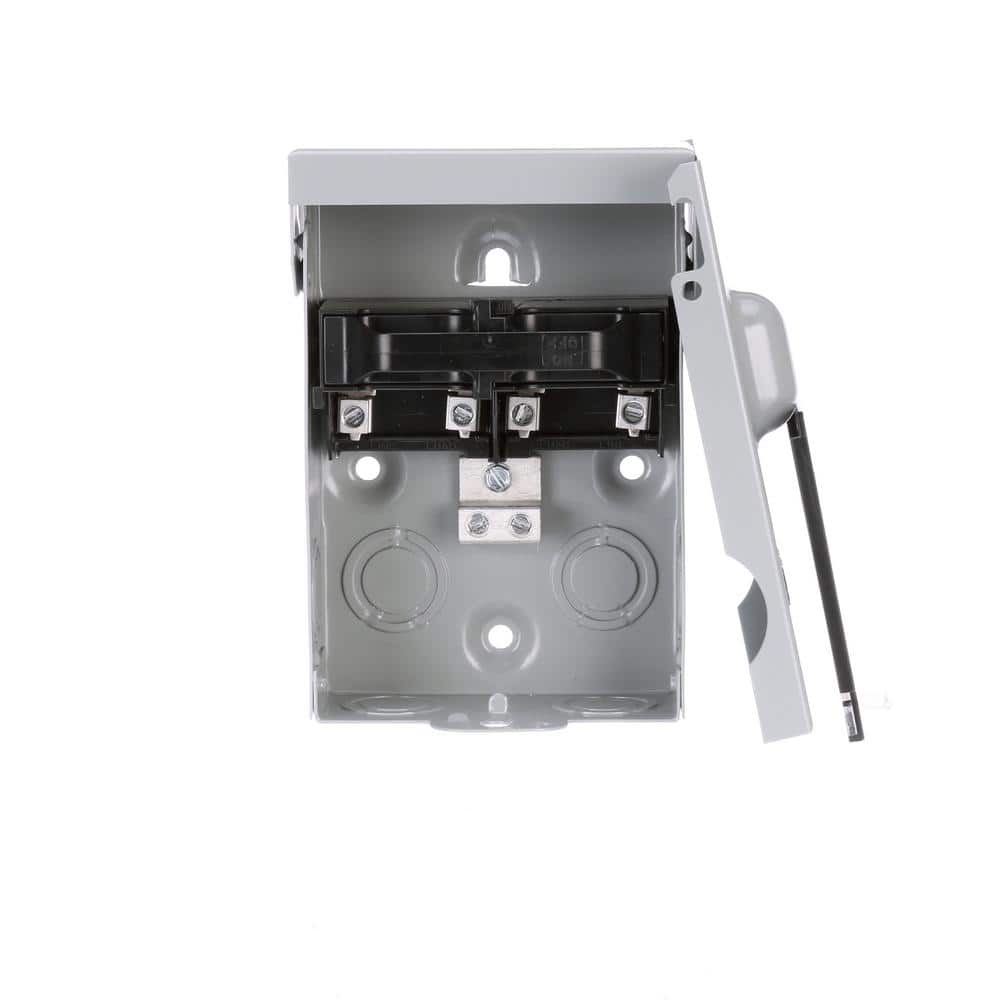 Siemens 30 Amp Fusible AC Disconnect in a Steel Enclosure WF2030U