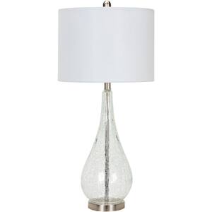 Mauritius 29 in. Clear Indoor Table Lamp