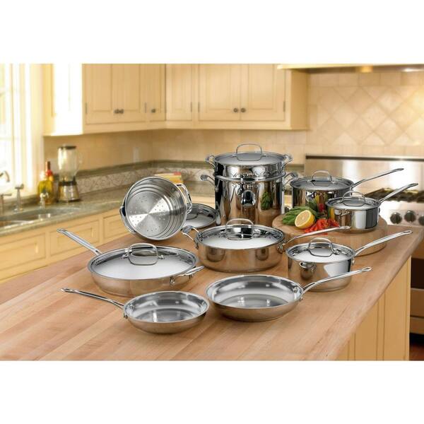 Cuisinart Chef's Classic 17-Piece Cookware Set in Stainless