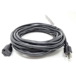 50 ft. 14 AWG Outdoor Power Extension Heavy-Duty Cable, NEMA 5-15P to NEMA 5-15R