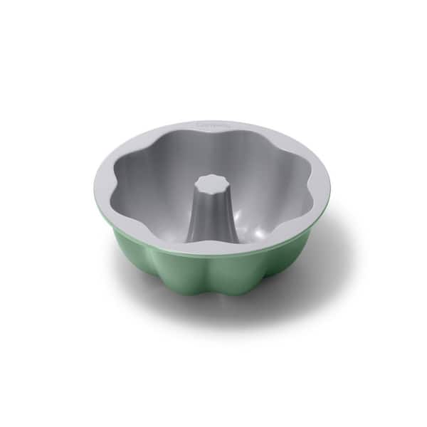 Ceramic Non-Stick Fluted Cake Pan, 9.5" Sage