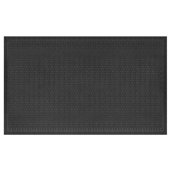 Crown Gray Rectangular Indoor Utility Mat in the Mats department