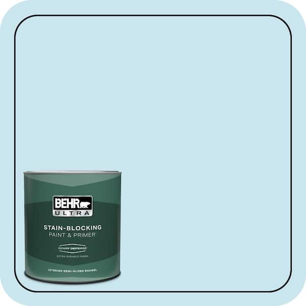 BEHR ULTRA 1 qt. #550C-2 Sapphireberry Extra Durable Semi-Gloss Enamel Interior Paint & Primer