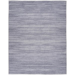 Washables Grey 8 ft. x 10 ft. Abstract Contemporary Area Rug