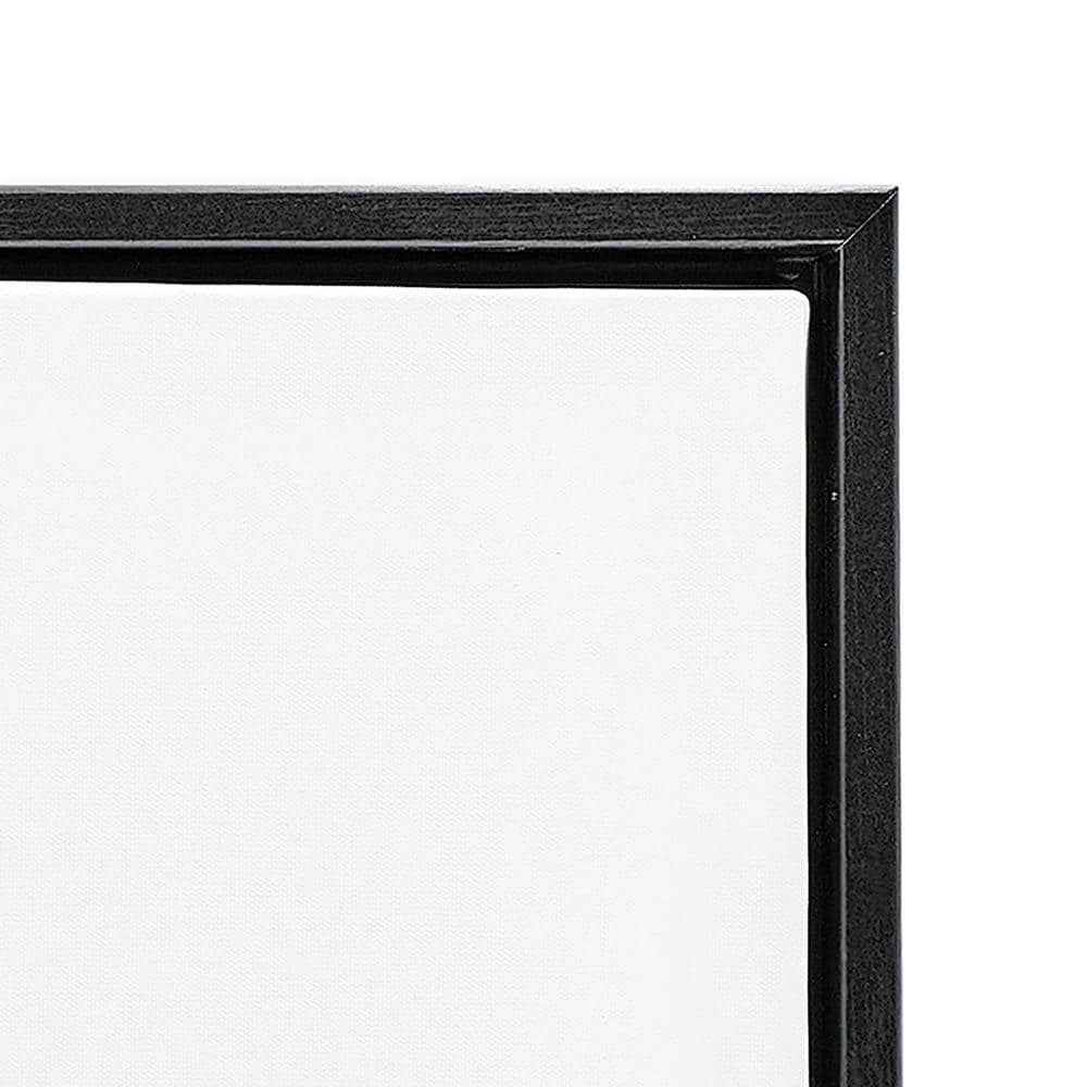 Love at Frost Sight Blue Canvas Quote Print with Black Frame