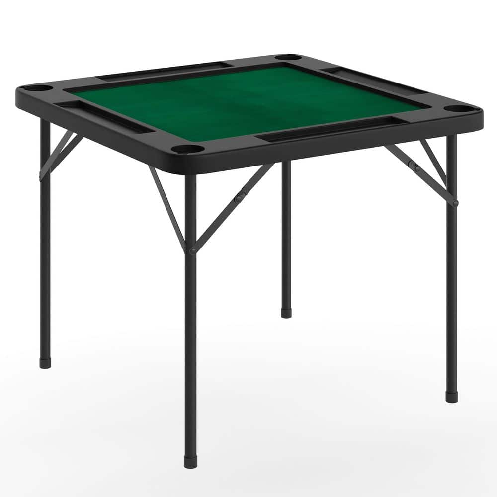 Carnegy Avenue Silas Classic 34.5 in. L Square 4-Player Black Top