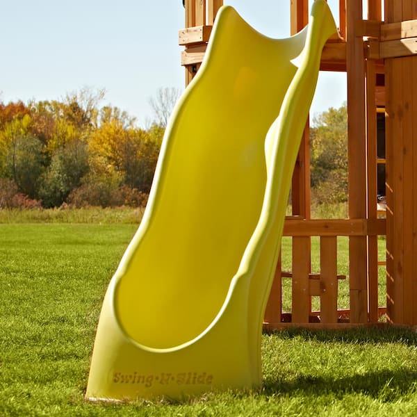 Swing-N-Slide Playsets Yellow Super Speed Wave Slide NE 3062 - The