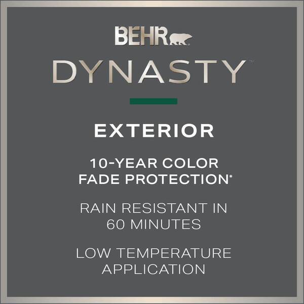 BEHR DYNASTY 1 qt. #N500-6 Graphic Charcoal Semi-Gloss Exterior  Stain-Blocking Paint & Primer 565304 - The Home Depot