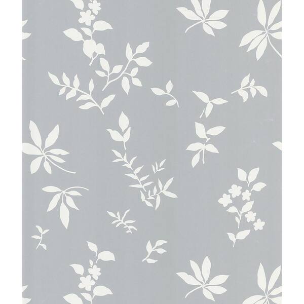 Brewster Botanique Silver Leaves Wallpaper