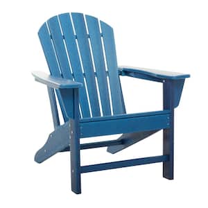 Stained Finish Indoor Outdoor Resin Adirondack Chair