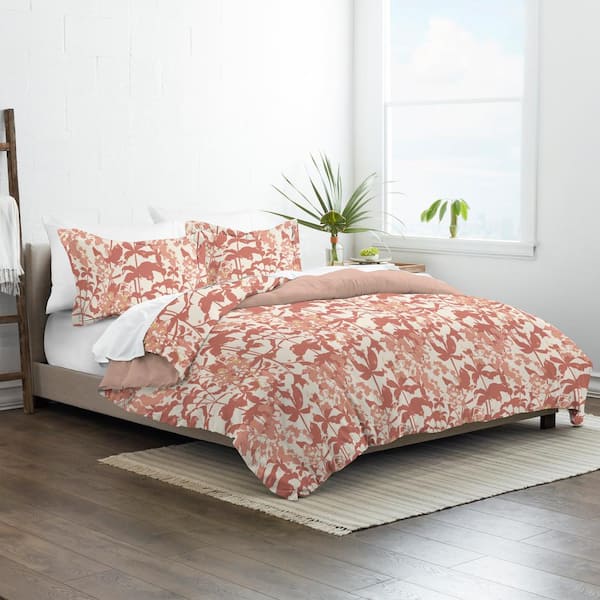 pink beige duvet cover