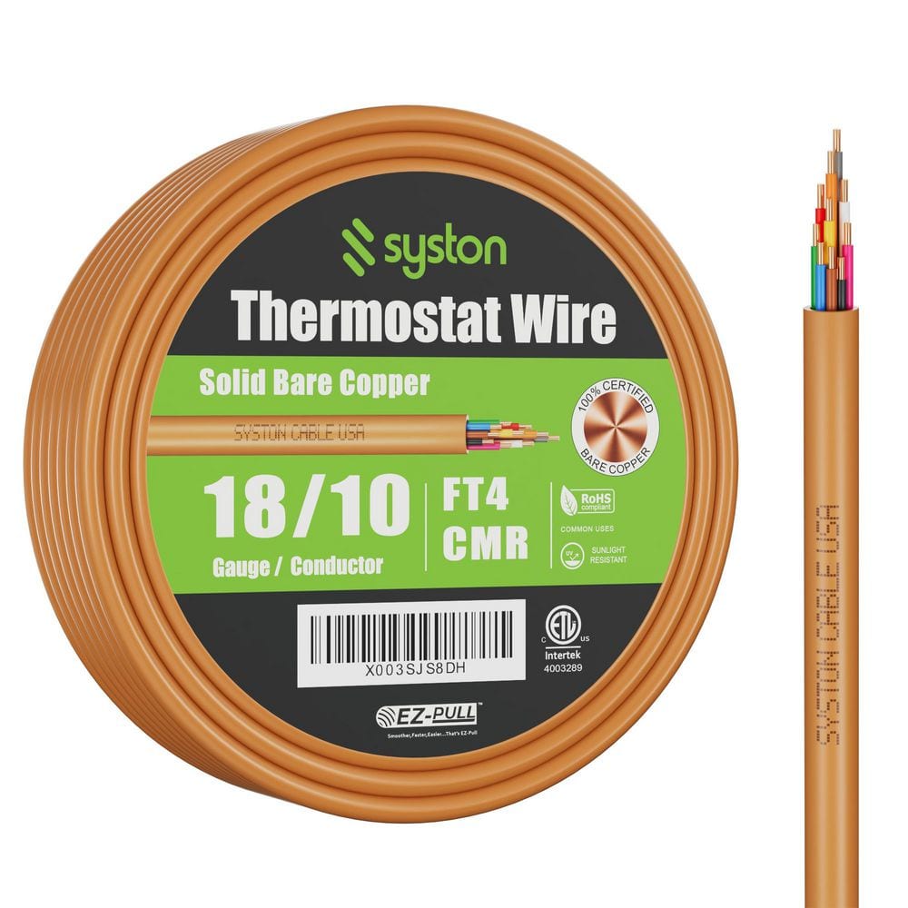 50 ft. 18/10 Brown Solid Bare Copper CMR/CL3R Thermostat Wire price history on PriceWatchPro