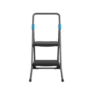 2-Step Commercial Folding Steel Step Stool