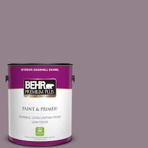 1 gal. #N110-4 Gothic Purple Eggshell Enamel Low Odor Interior Paint & Primer