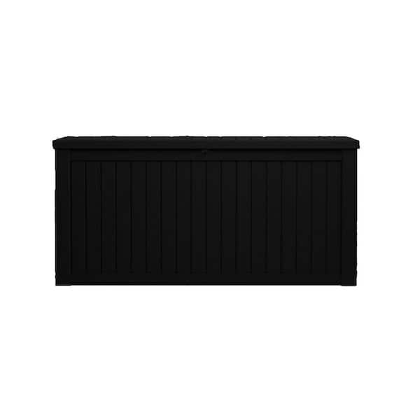 180 Gal. 61 in. Black Resin Deck Box