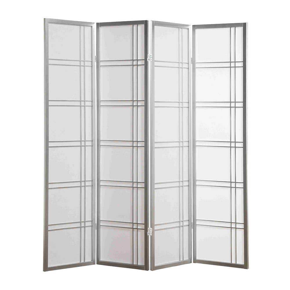 Avex 70 in. Wood Garden Fence 4-Panel Folding Privacy Screen
