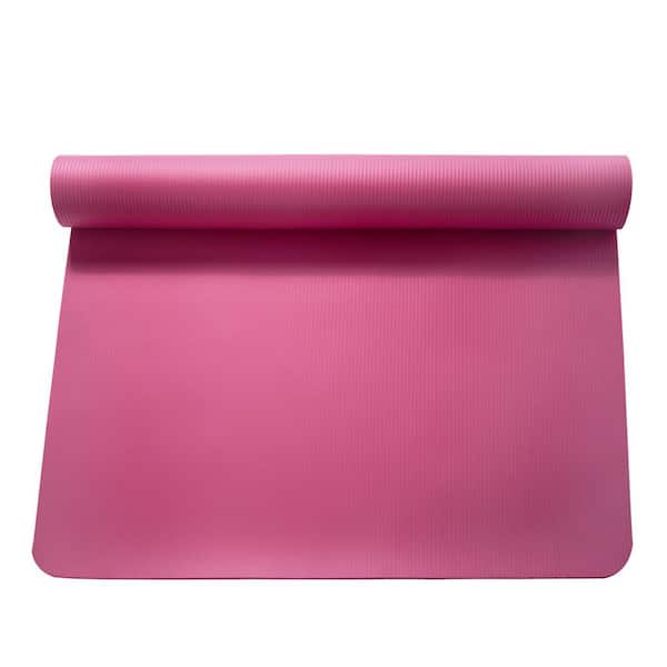 Premium Yoga Mat 6 feet Non Slip Color Pink & Light Pink For Men Size Large