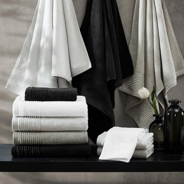 Set Of 6 Grey Wamsutta Bath Towels #3498