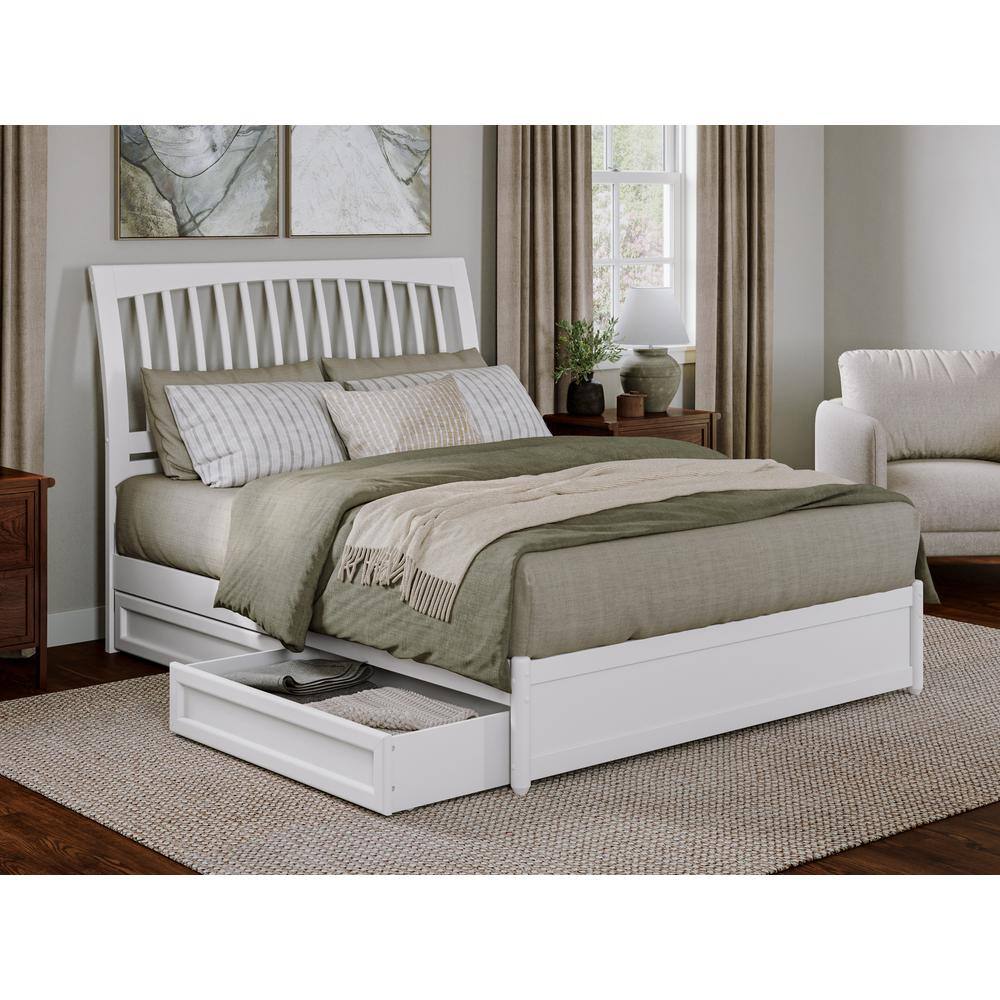 Reviews for AFI Roslyn White Solid Wood Frame Queen Platform Bed with