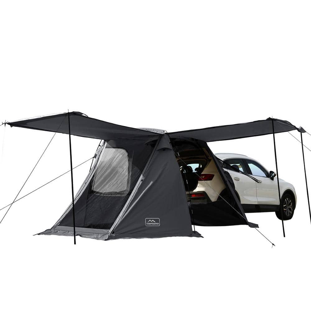 Black Tailgate Shade Awning Tent Vehicle SUV Tent Car Camping