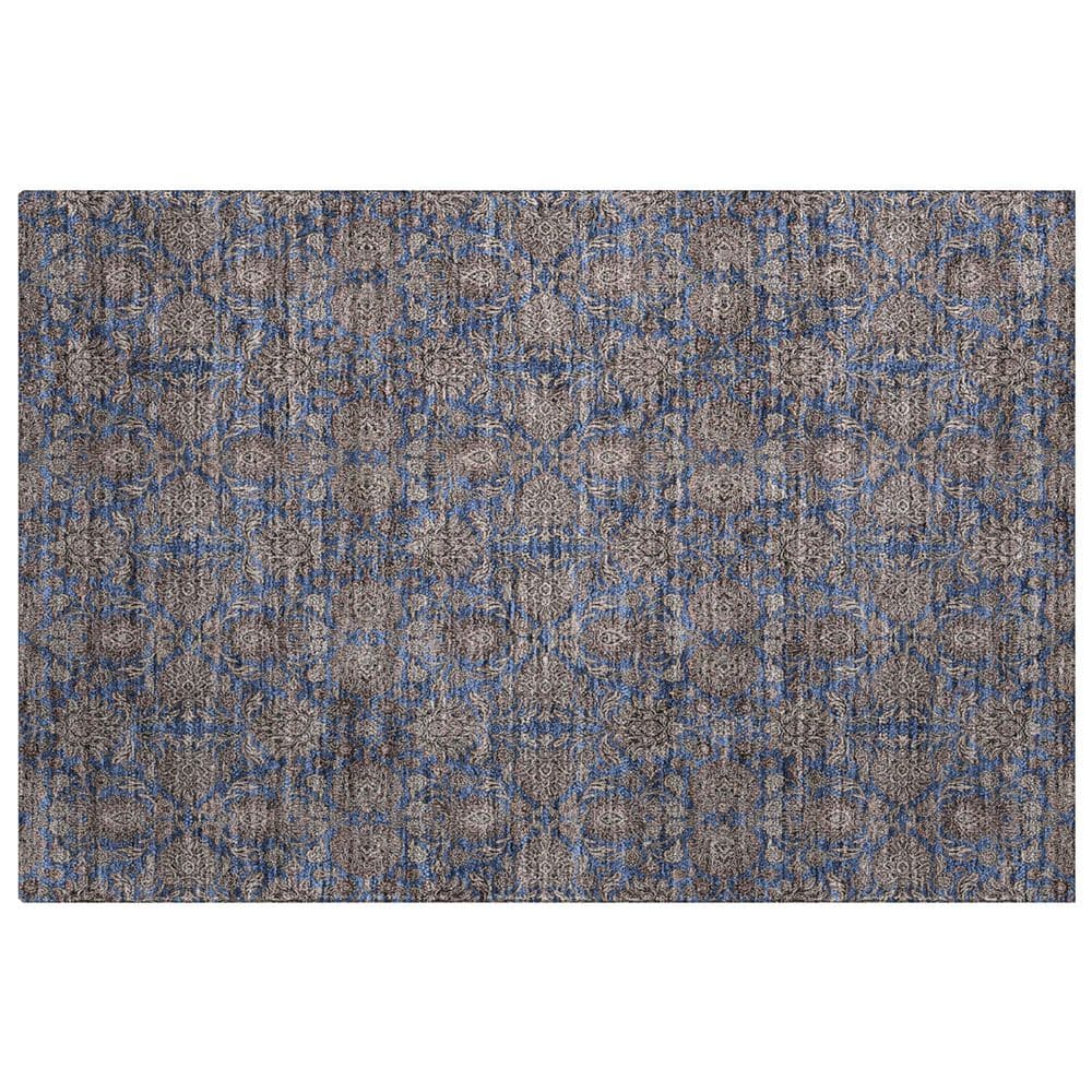 Dream Shag Premium Machine Washable Abstract ADS702 Navy 2 ft. x 3 ft. Accent Rug price history on PriceWatchPro