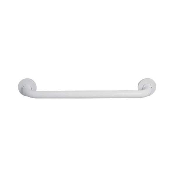 16" Gray Antimicrobial Vinyl Coated Grab Bar