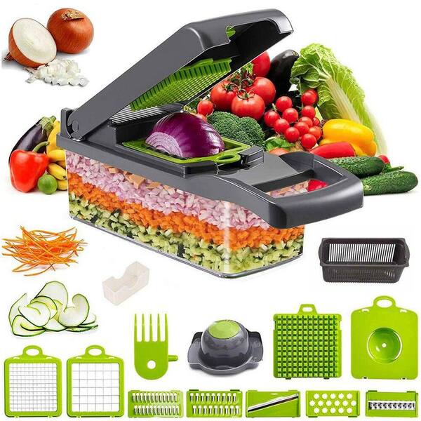 15 In 1 Vegetable Chopper Slicer With Container Fruit Dicer Veggie Kitchen Cutter Tools