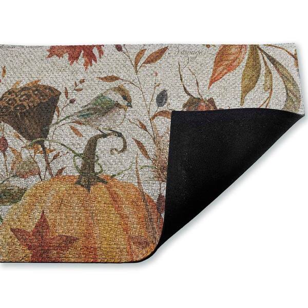 Harvest Home Sketchbook Brown 18 in. x 30 in. Polyester Non-Slip Outdoor Door Mat