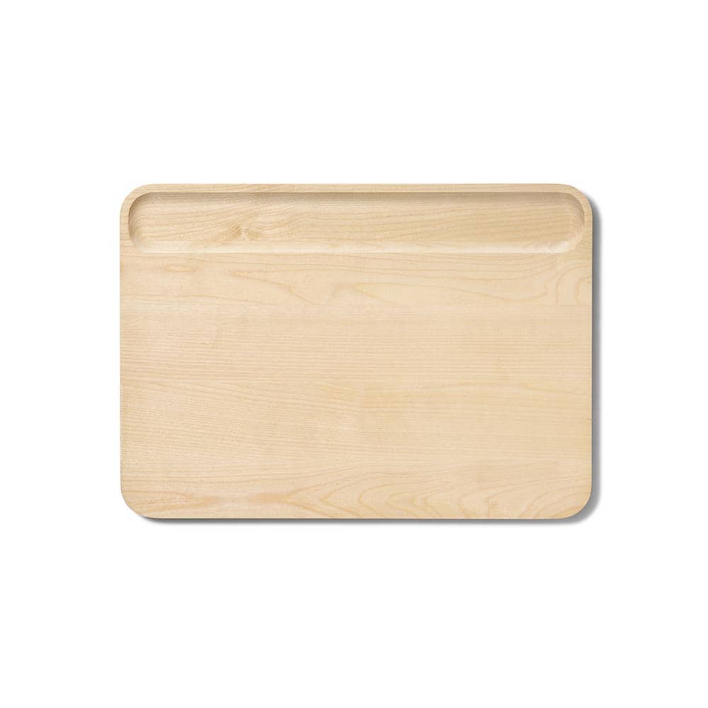 Large Birch Wood Cutting Board with Recessed Handle