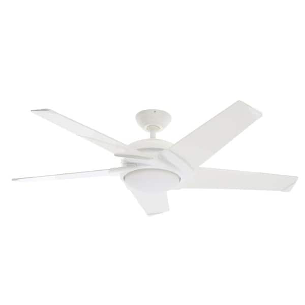 Casablanca Stealth 54 in. Indoor Snow White Ceiling Fan with Universal Wall Control