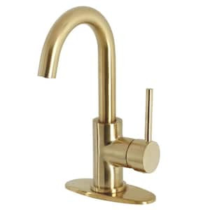 Concord Single-Handle Bar Faucet in Brushed Brass