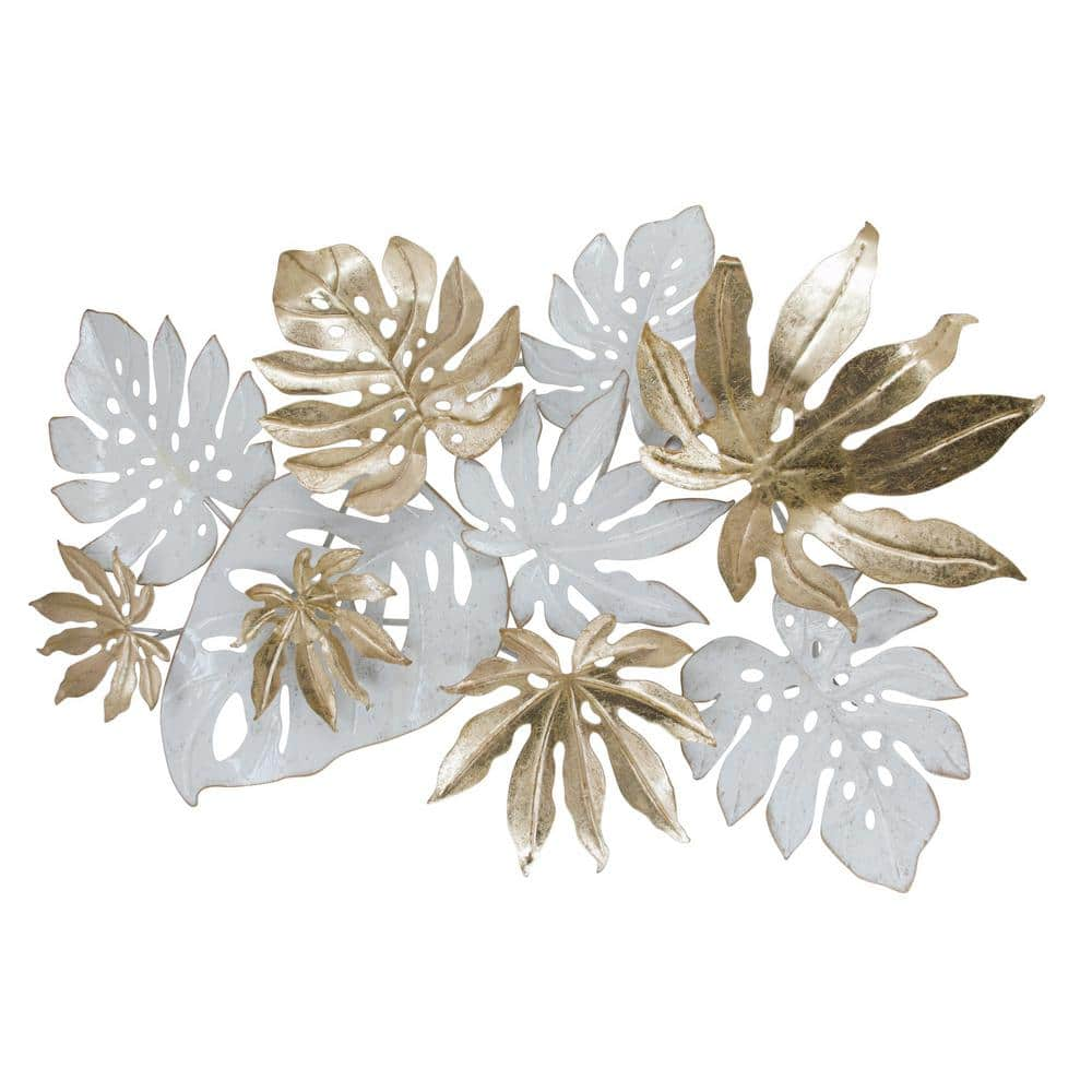 2pcs Metal Leaves Mixed Media Art Supplies